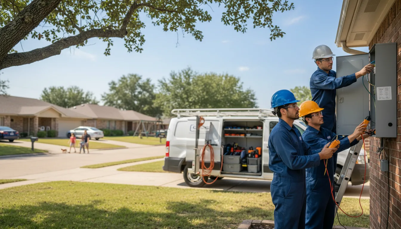 Certified electrician providing emergency electrical services in Alamo, TX